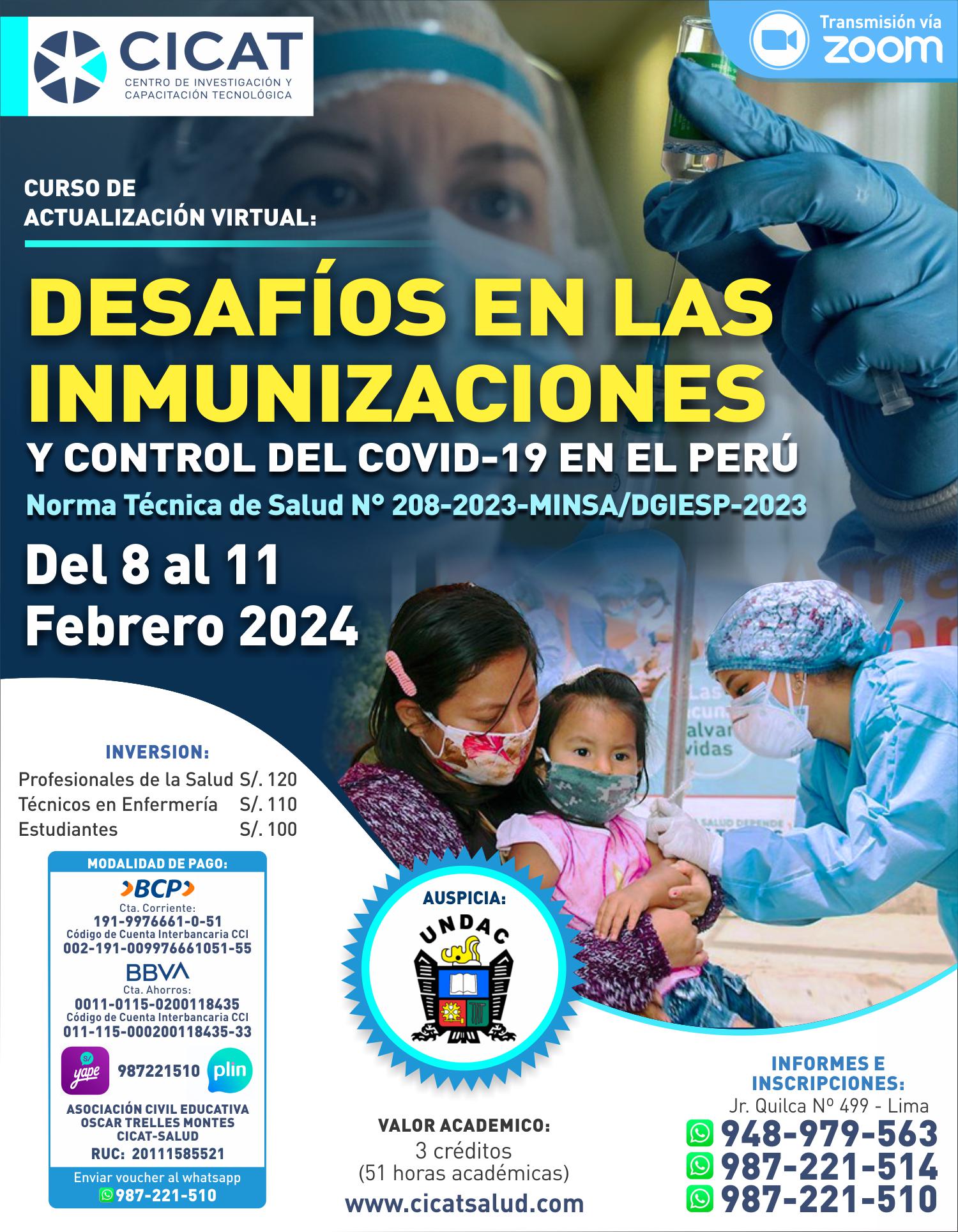 Desafíos de las Inmunizaciones y Control del Covid-19 en el Perú
